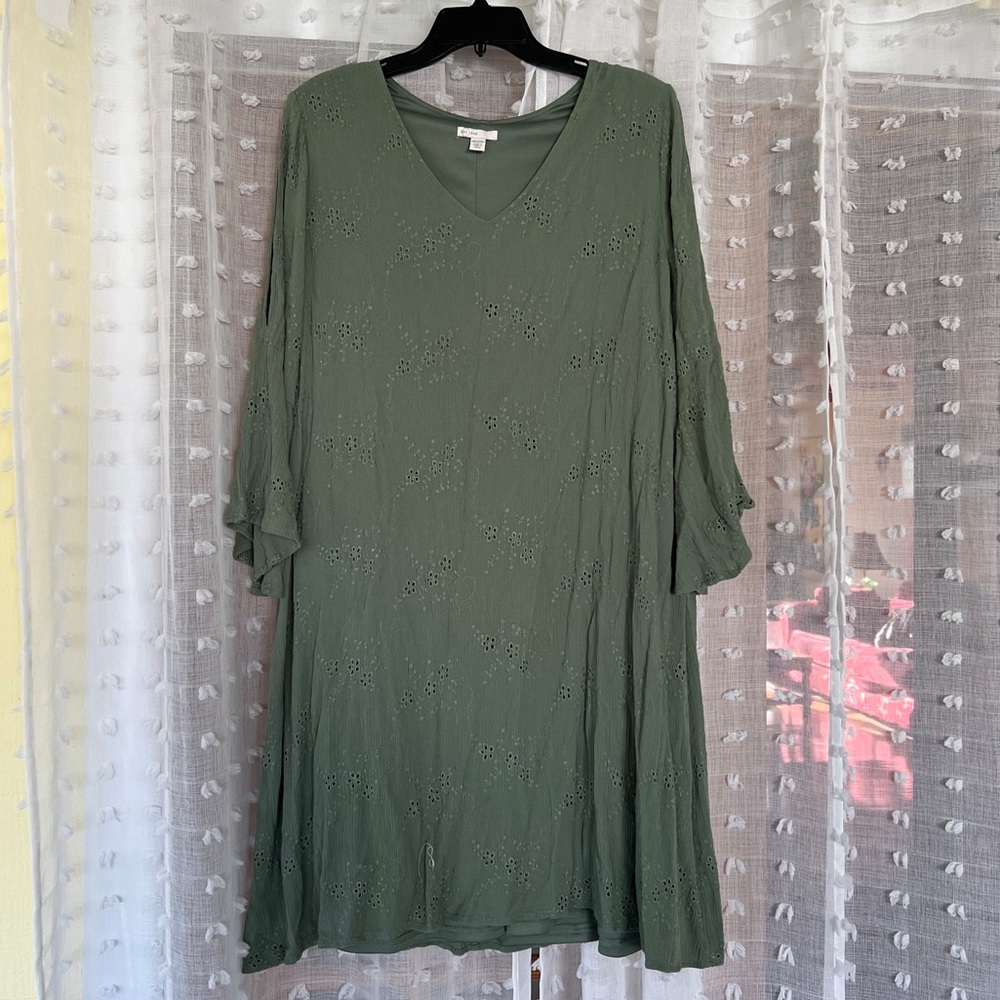 Eyelet embroidered dress